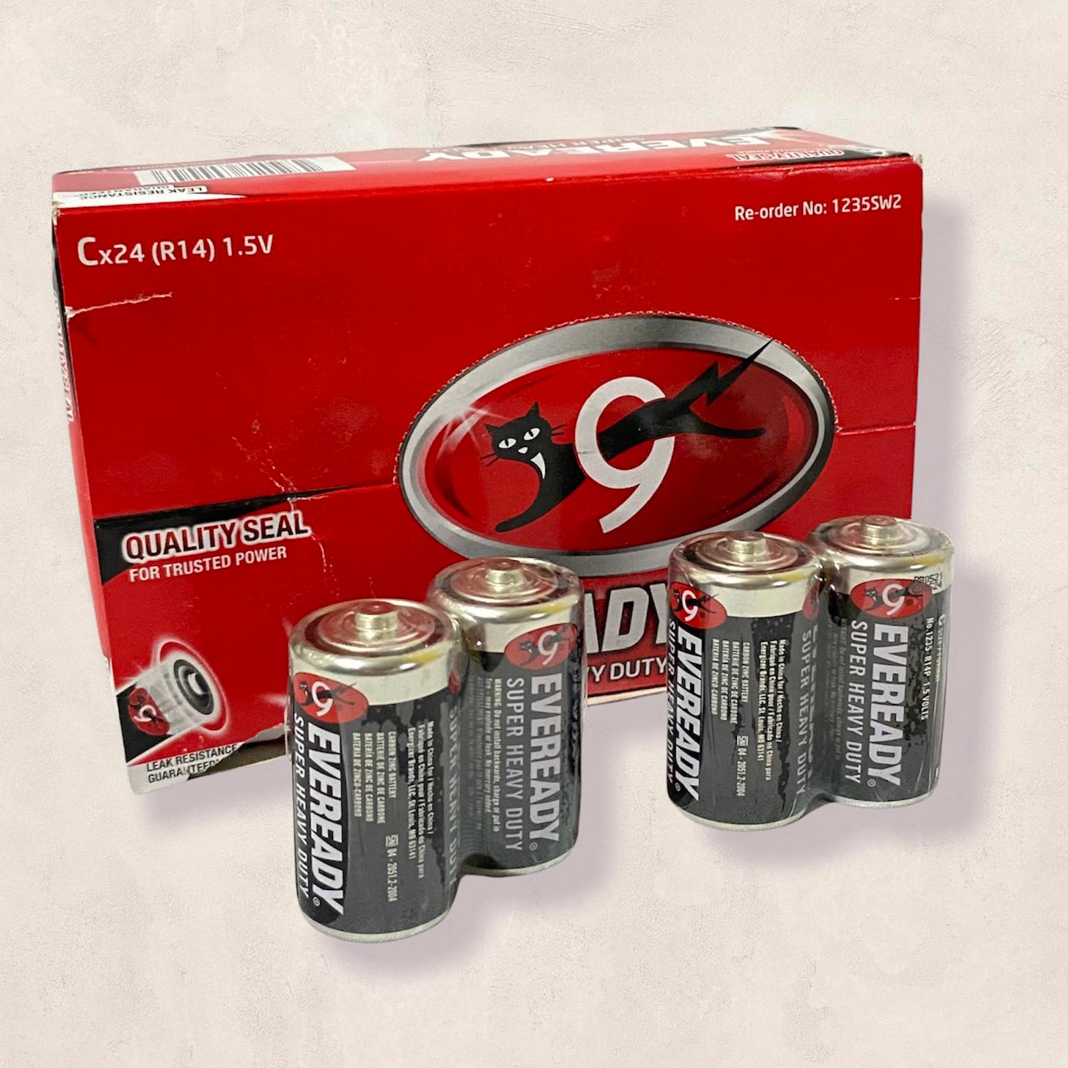 4 Pcs of Eveready Battery size C (medium) Lazada PH