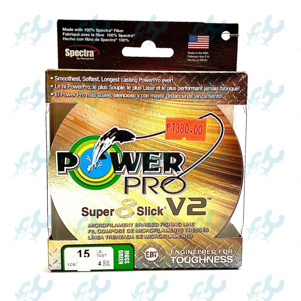 Power Pro Super 8 Slick Version 2 Spectra Ligne 10lb by 150yds Onyx Power Pro Super 8 Slick Version 2 Spectra Ligne 10lb by 150yds Onyx