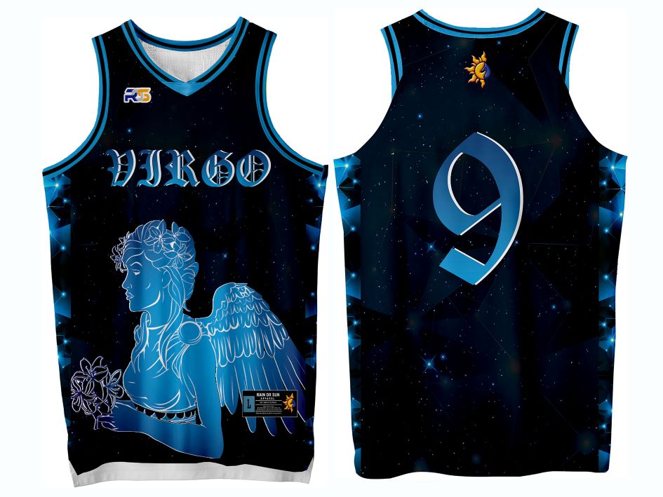 BASKETBALL ZODIAC SIGNS 08 VIRGO INSPIRED JERSEY FREE CUSTOMIZE OF NAME