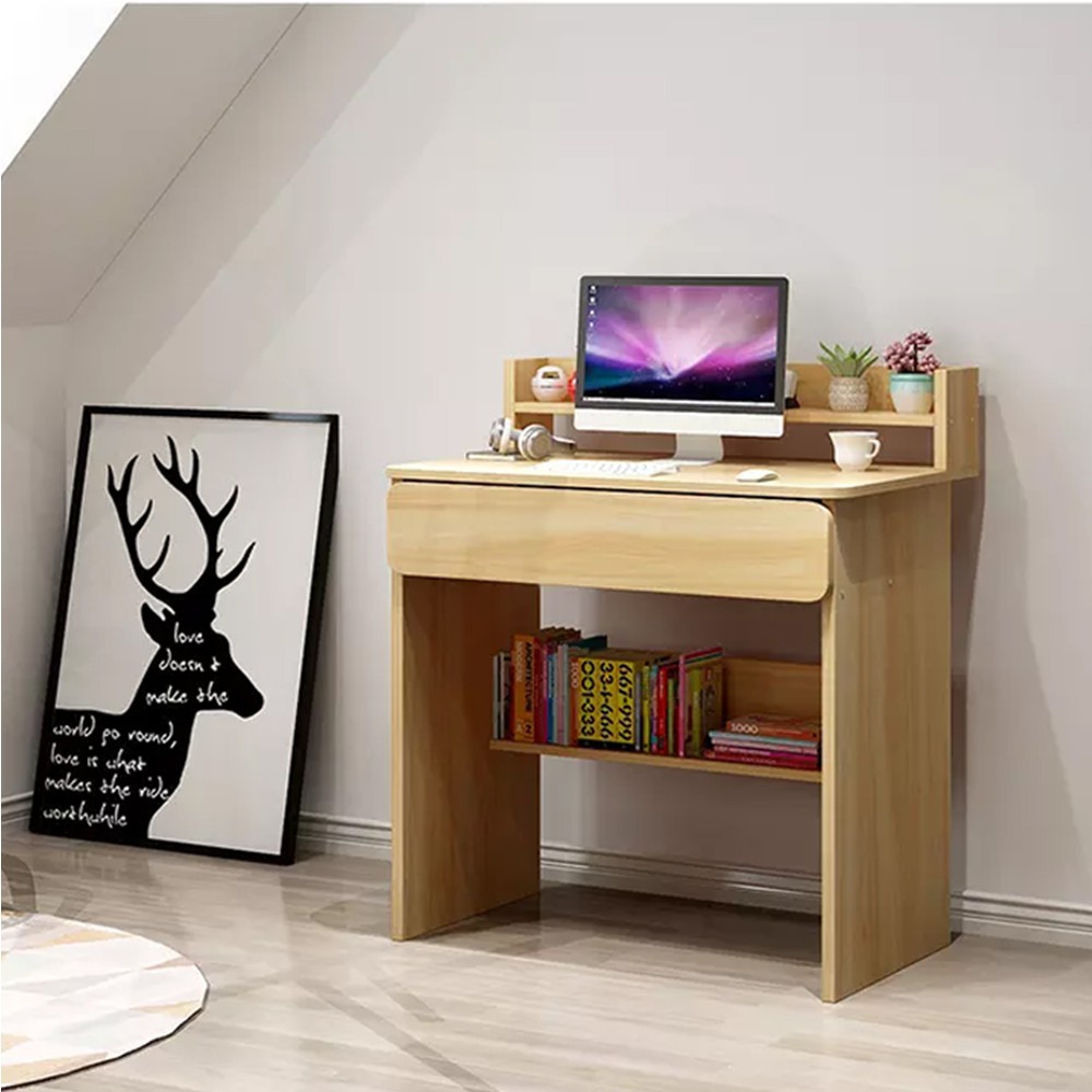 MIC. Computer Table Wood With Chair Laptop Table Simple Modern Wooden