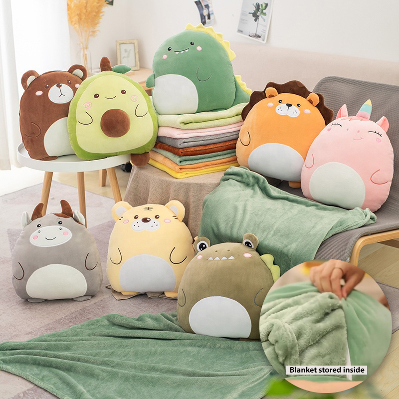 stuffed animals that turn into blankets