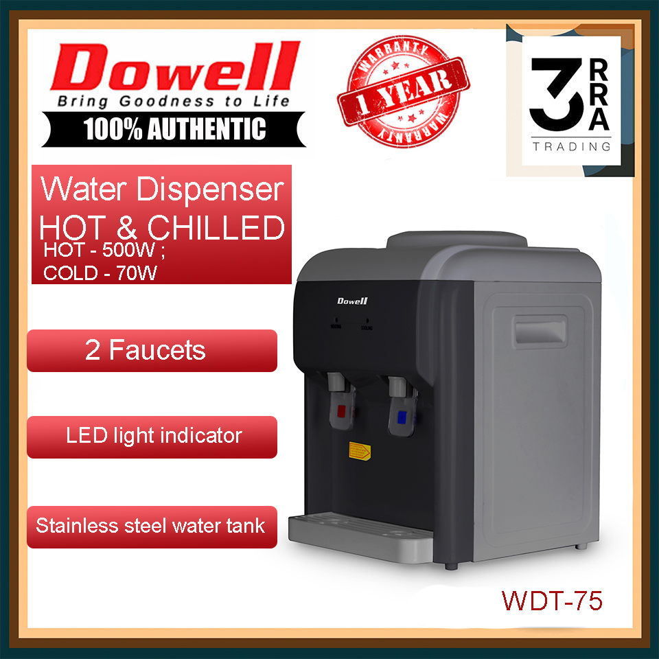 Dowell WDT75 Table Top Water Dispenser Hot and Chilled Lazada PH