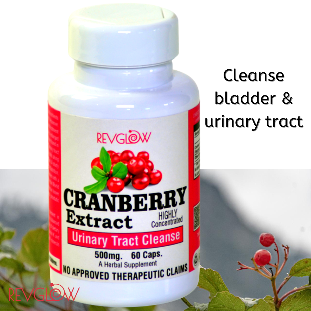 Revglow Cranberry Fruit Extract 500mg 60Capsule Supplement Lazada PH