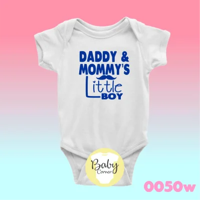daddy & mommy's little boy( statement onesie / baby onesie / infant romper / infant clothing / onesie )