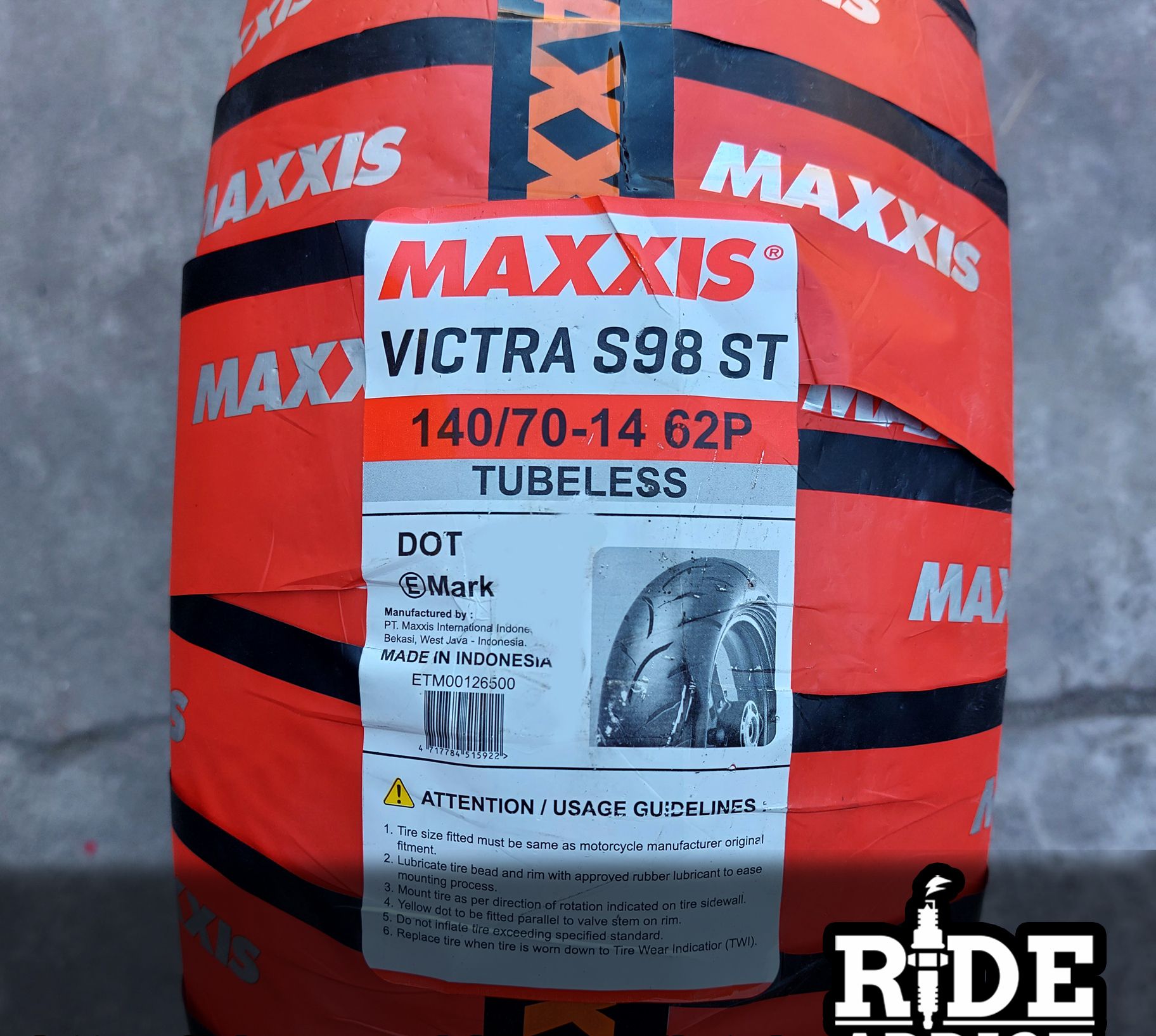 Maxxis Tire fo AEROX (14 Inches Rim) VICTRA S98 ST Tubeless Tire