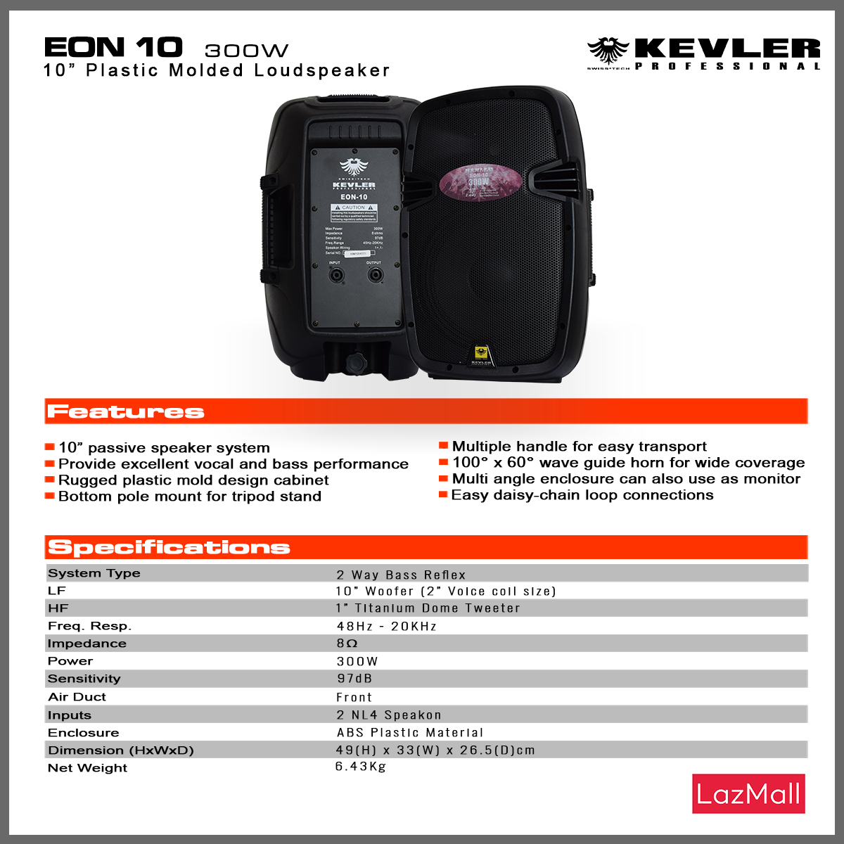 kevler eon 10