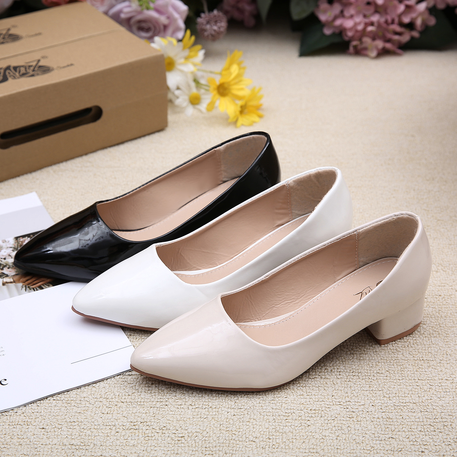 One inch heel outlet shoes