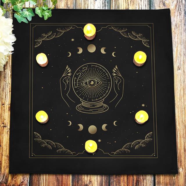 OUDQFCJ Accesorios Para Altar – Paño De Terciopelo Para Tarot, Mantel Para Rituales Y Lectura De Cartas