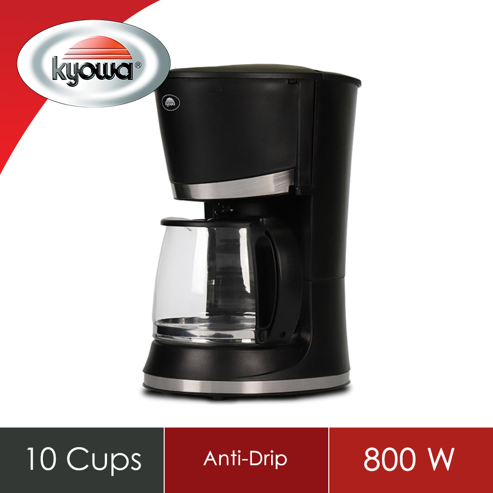 Kyowa Coffee Maker 10 Cups (Black) KW1214 Lazada PH