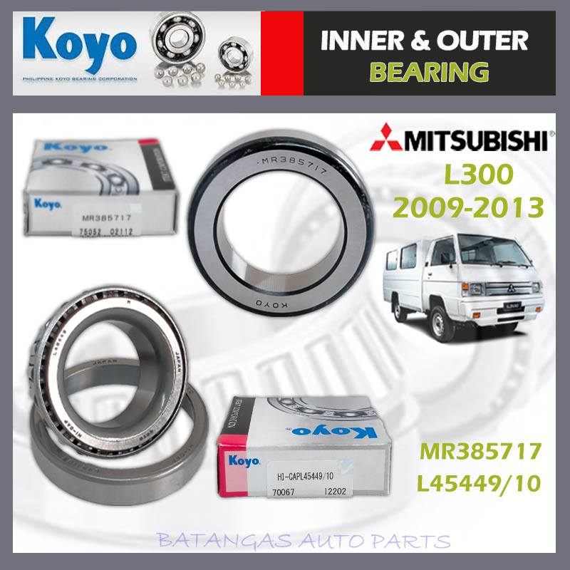 WHEEL BEARING INNER AND OUTER FRONT MITSUBISHI L300 (SET) KOYO PN