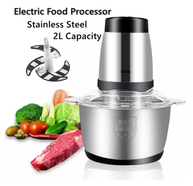 2L Capacity Multifunctional Electric Meat Chopper Vegetable Grinder Mincer Food Processor Cutter