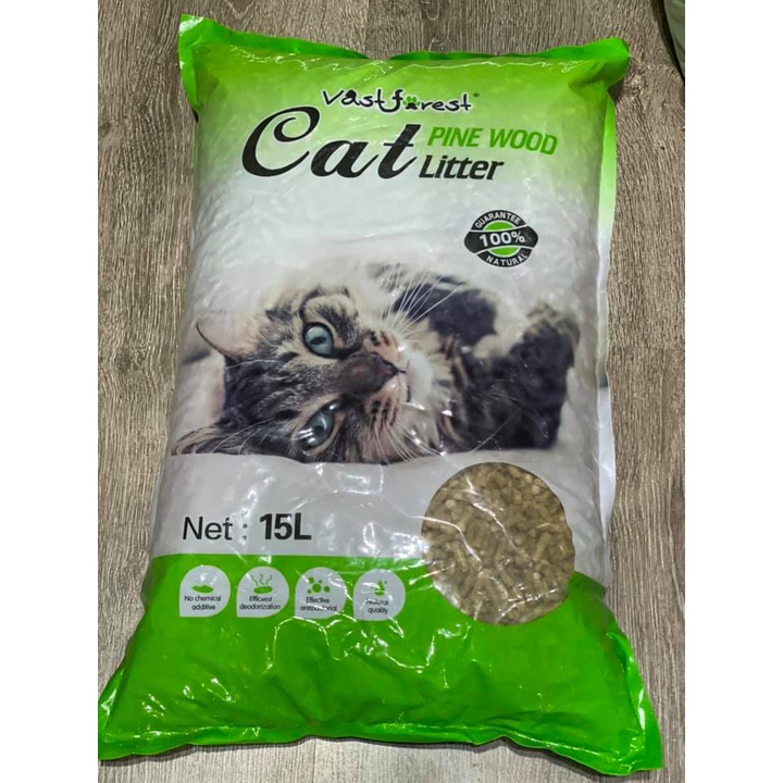 Vast Forest Pine Wood Cat Litter (15L) Lazada PH