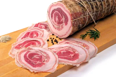 Pancetta Arrotolata ( Rolled Bacon) from Italy 250 grams