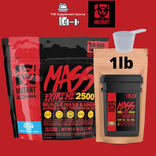 Factory Direct Sales Mutant Mass Xxxtreme Mass Gainer 2500 1lb 2lbs With Shaker Lazada Ph 6775