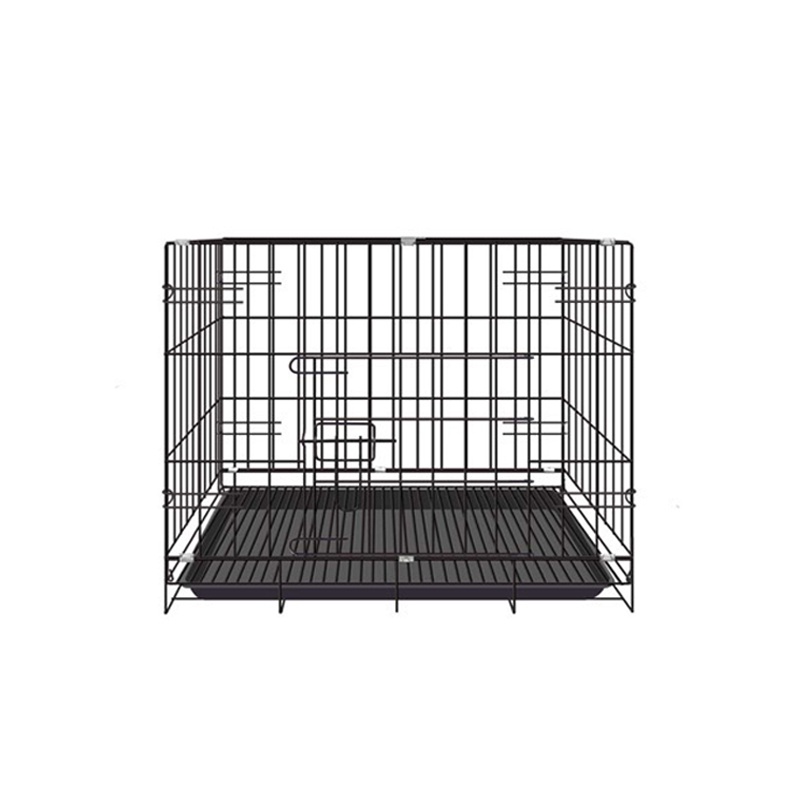 S M L Dog Cage with Poop Tray Heavy Duty Pet Collapsible Cage Foldable