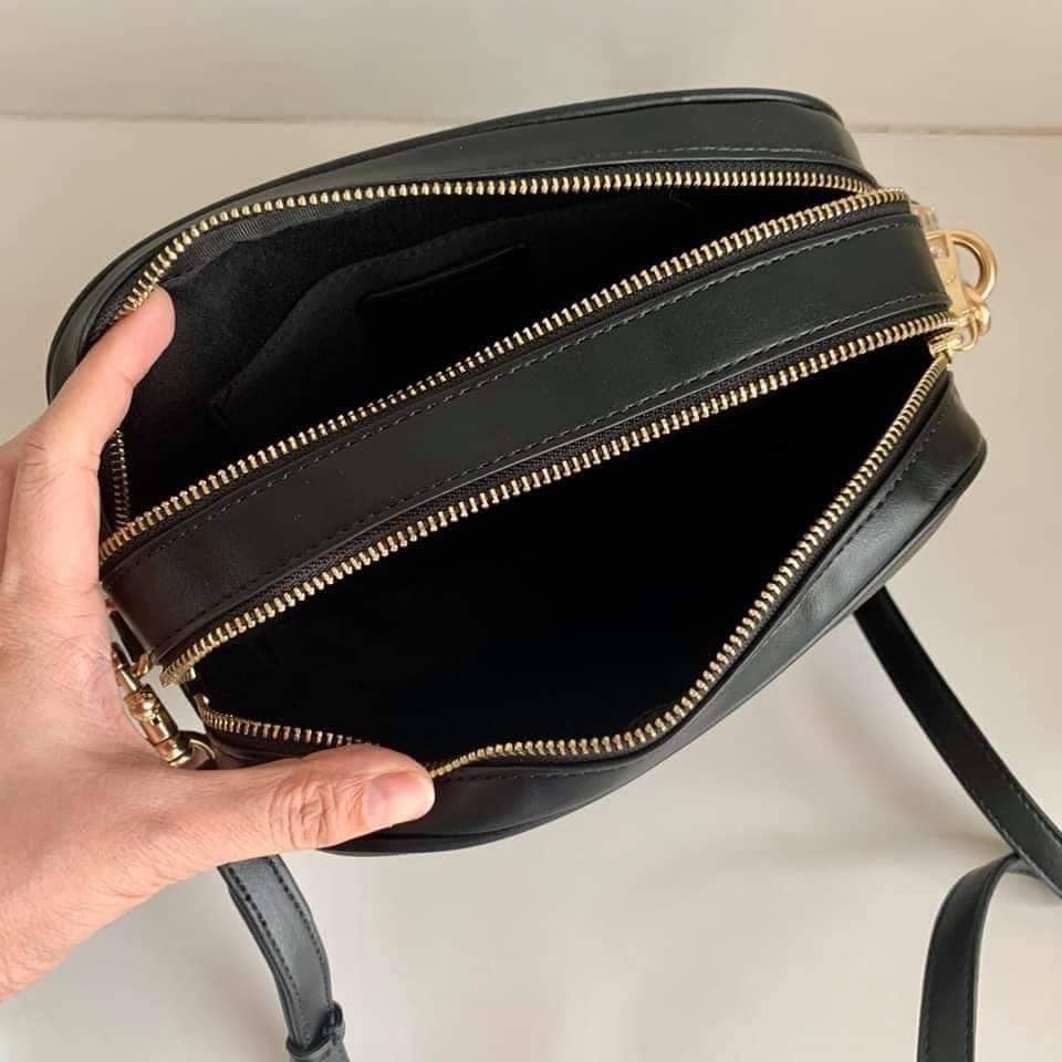 Coach Jes Crossbody Sling Double Zipper Black Leather from USA 🇺🇸,  Luxury, Bags & Wallets on Carousell