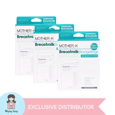Mother-K Breastmilk Storage Bag 200ml Set of 3