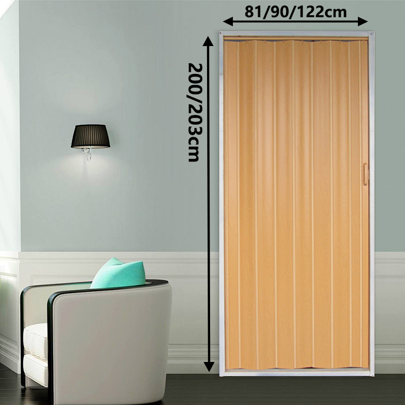 Sliding door Accordion door PVC folding door Simple door Home kitchen ...