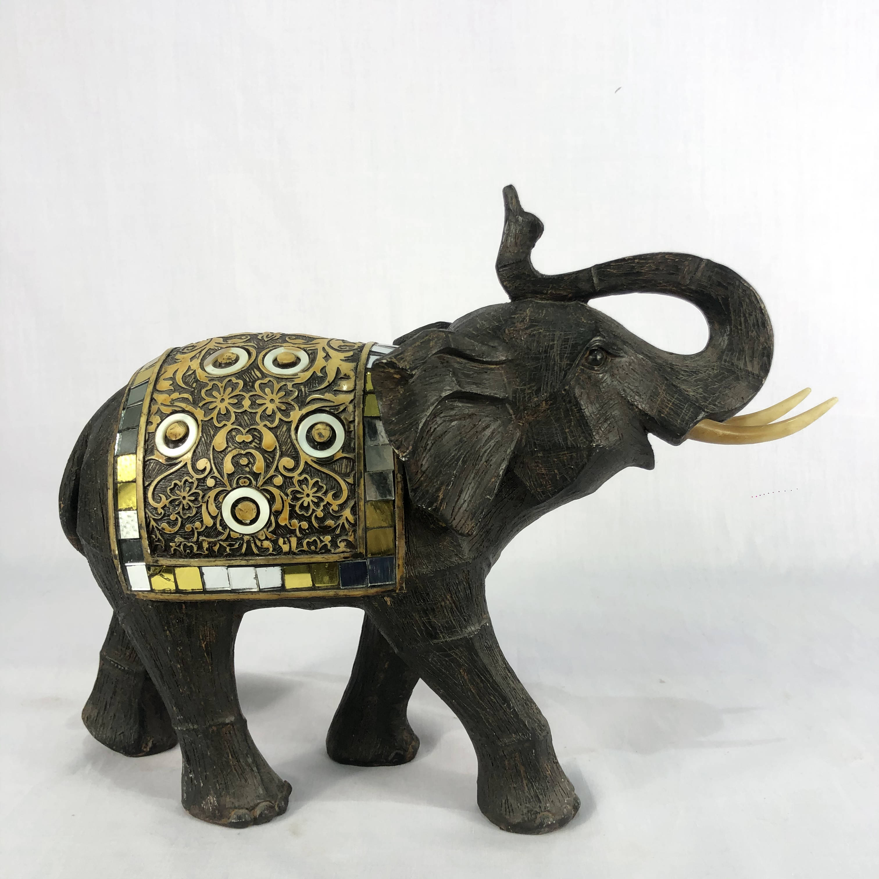 Vintage Thai Elephant Figurine Display - Home Decor, Collection, Gift ...