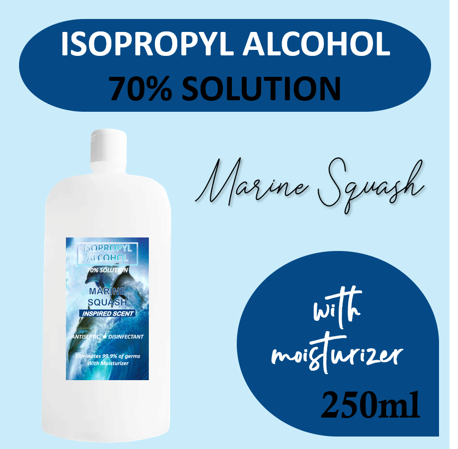 MARINE SQUASH 250ML 70 ISOPROPYL ALCOHOL WITH MOISTURIZER Lazada PH