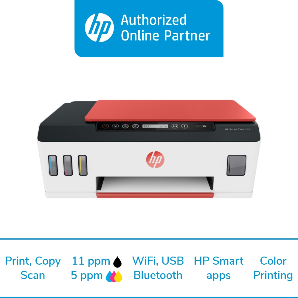 HP 519 Wireless All-in-One Coral HP 519 AIO Smart Tank Printer | Lazada PH