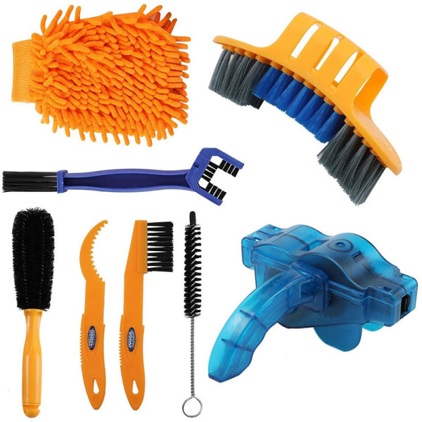 CYLION Bike Cleaning Motorcycle Chain Cleaner Bicycle Tire Brushes Road MTB Cleaning Gloves Chain Tool Cleaners Sets