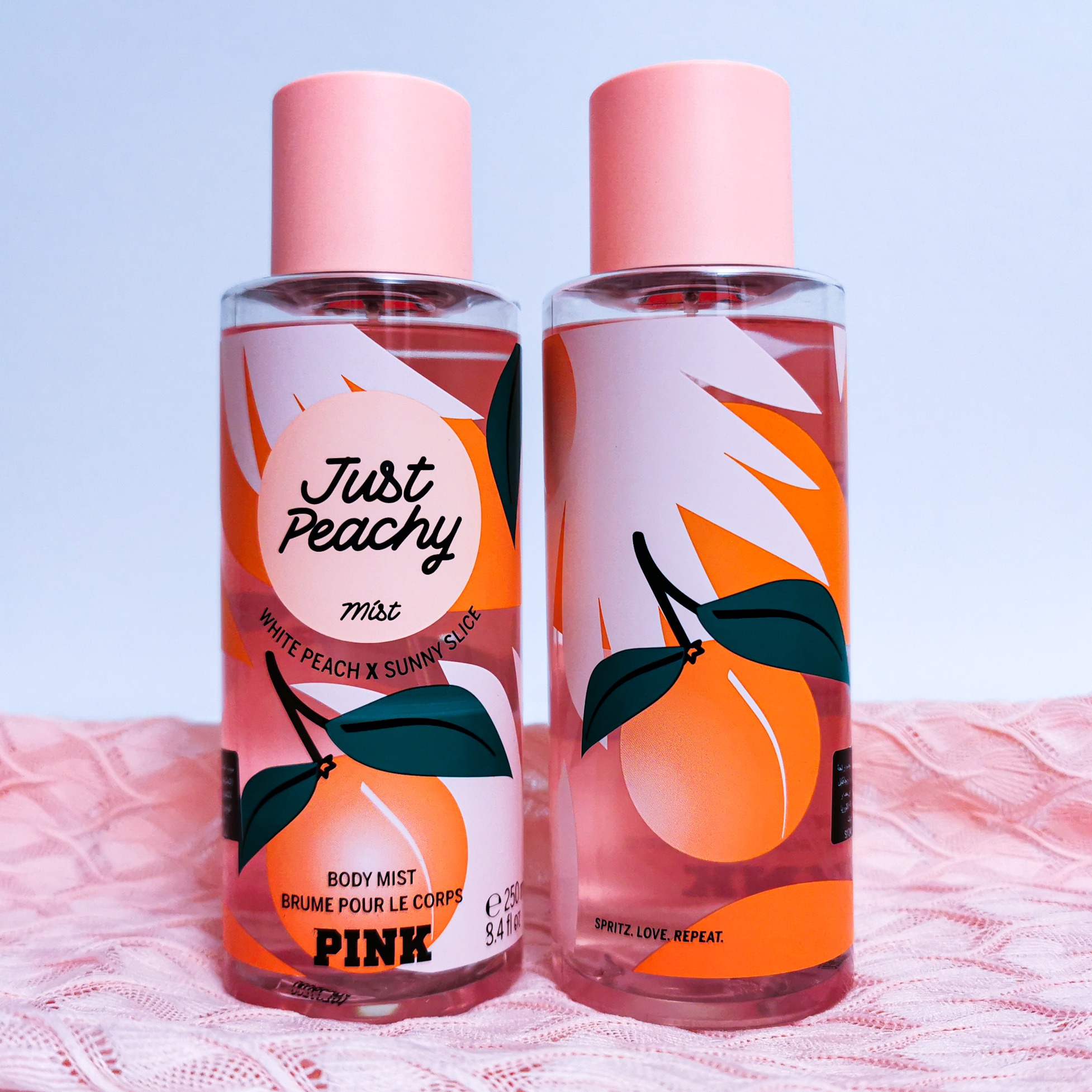 Just peachy body mist pink hot sale