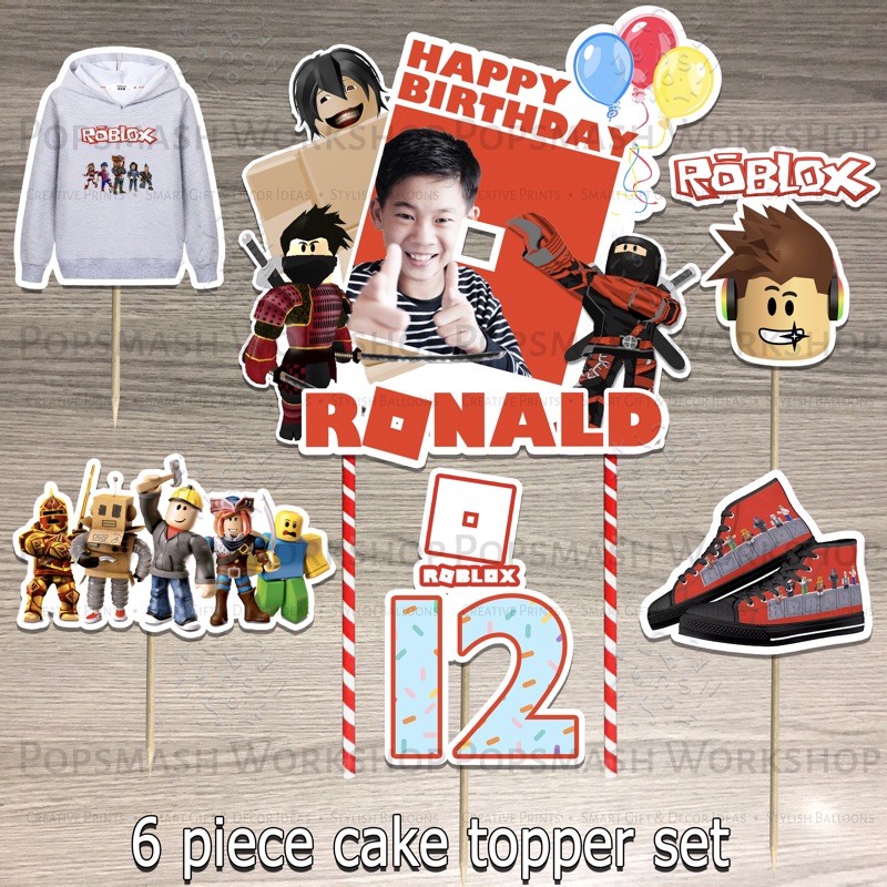 ROBLOX BOY Robloxs Cake and Cupcake Topper Set Lazada PH