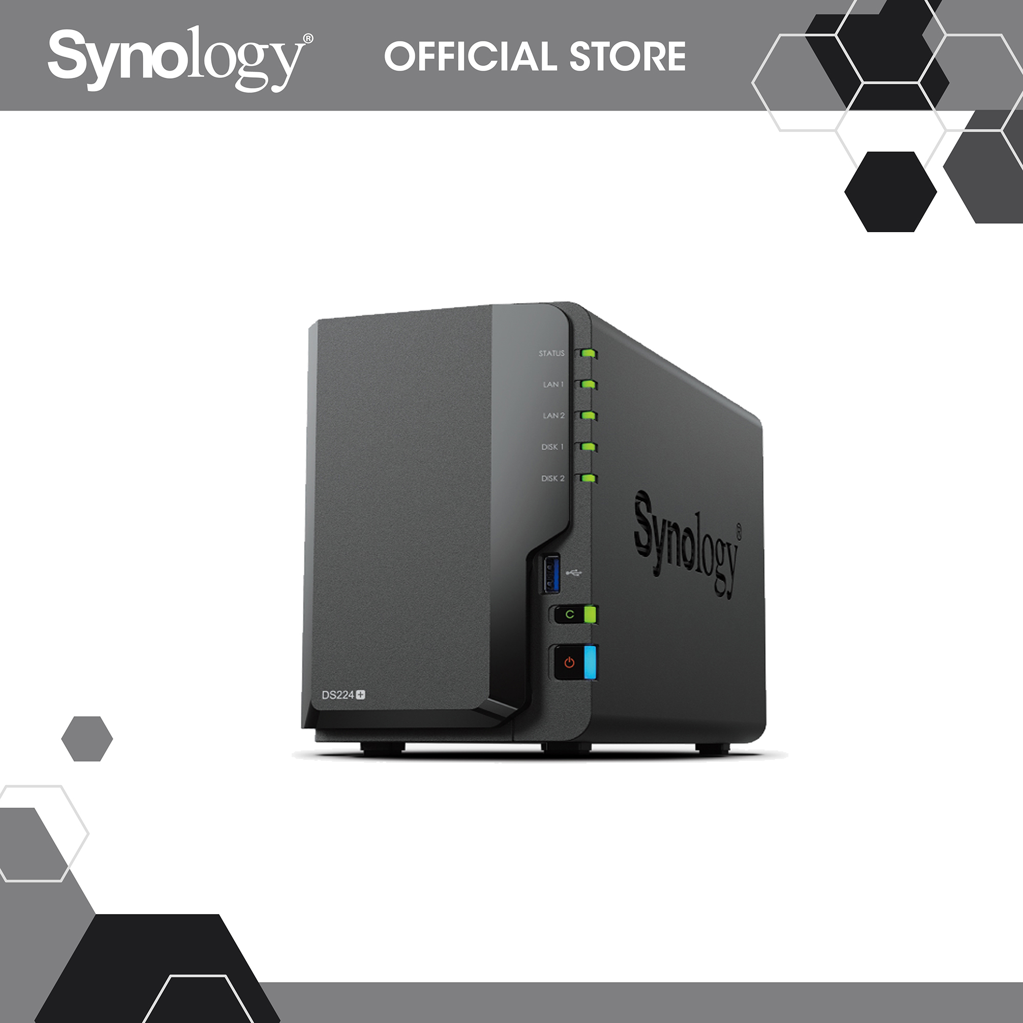 Synology DS224 G [2ベイNAS] 【メーカー再生品】 - パソコン・周辺機器