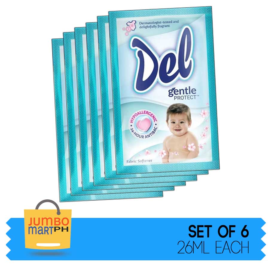 DEL GENTLE PROTECT FABRIC CONDITIONER 26ML / SET OF 6 | Lazada PH