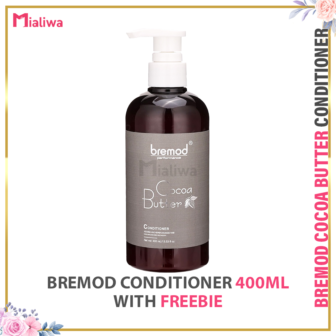 Bremod Cocoa Butter Shampoo & Conditioner Set, Natural Organic