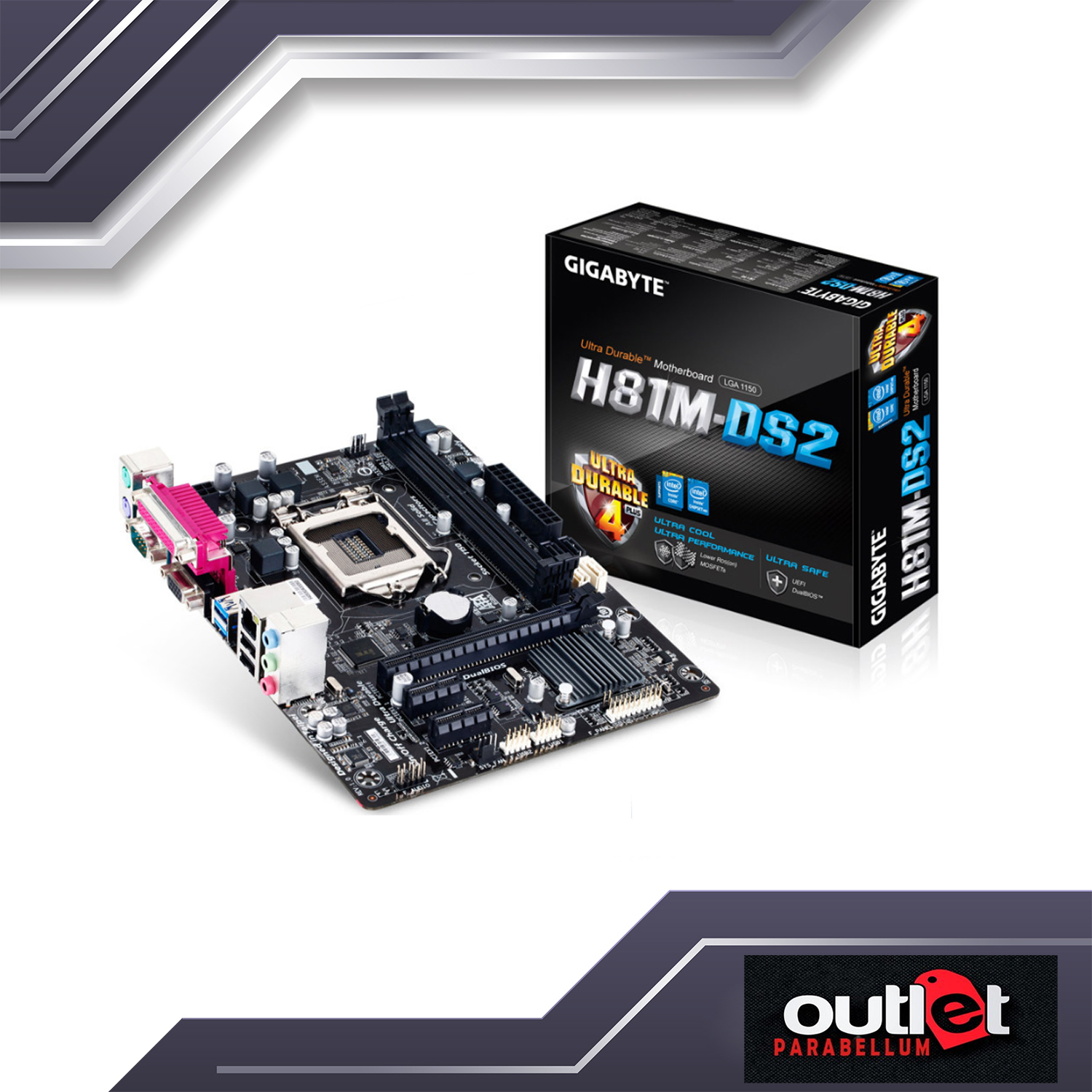 Lga 1150 Ga H81 Ms Ga H81m Ds2 Mainboard 1150 Motherboard H81 Ds2v GIGABYTE  GA-H81M