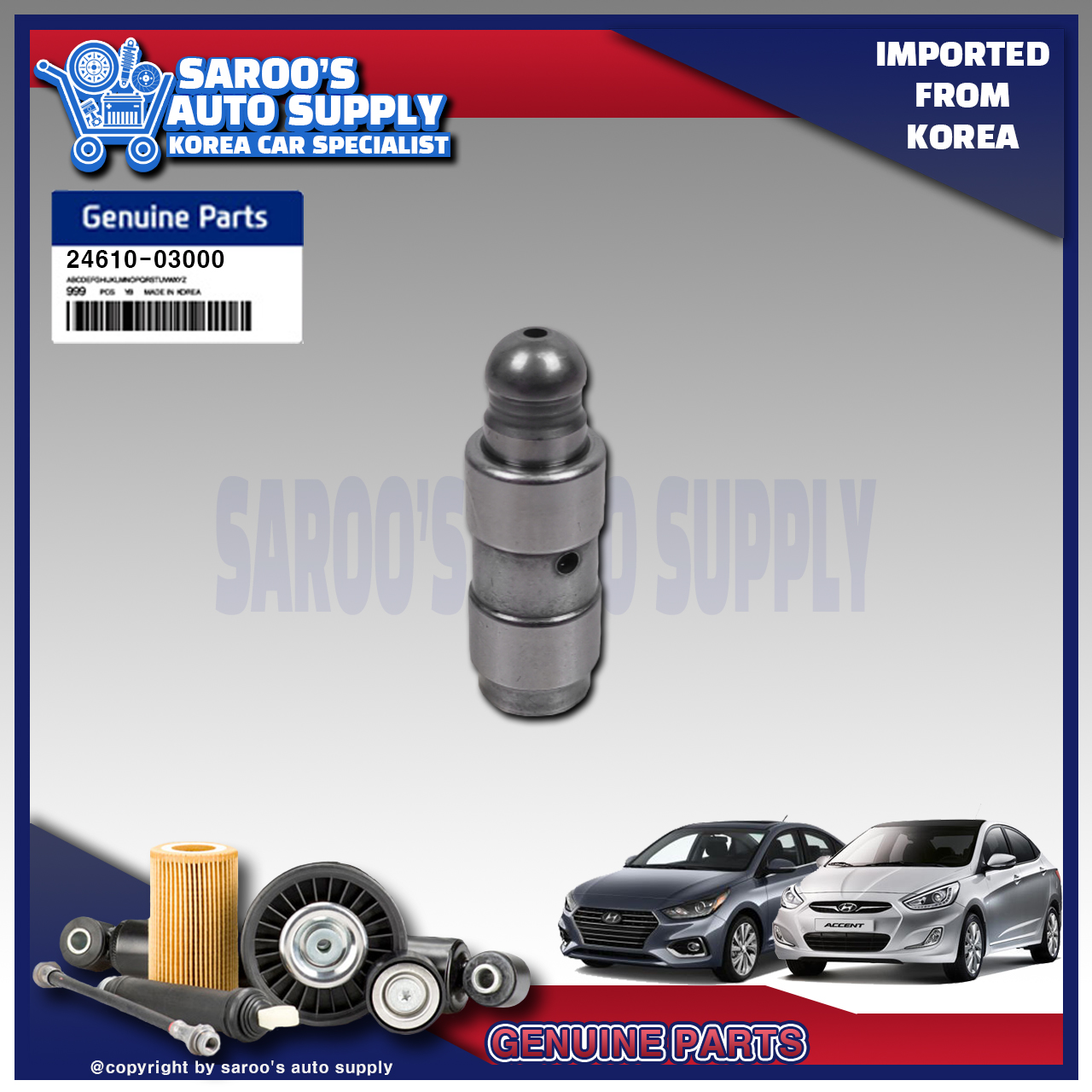 [Genuine] Rocker Arm Lash / Rocker Arm Adjuster For Hyundai Accent (14