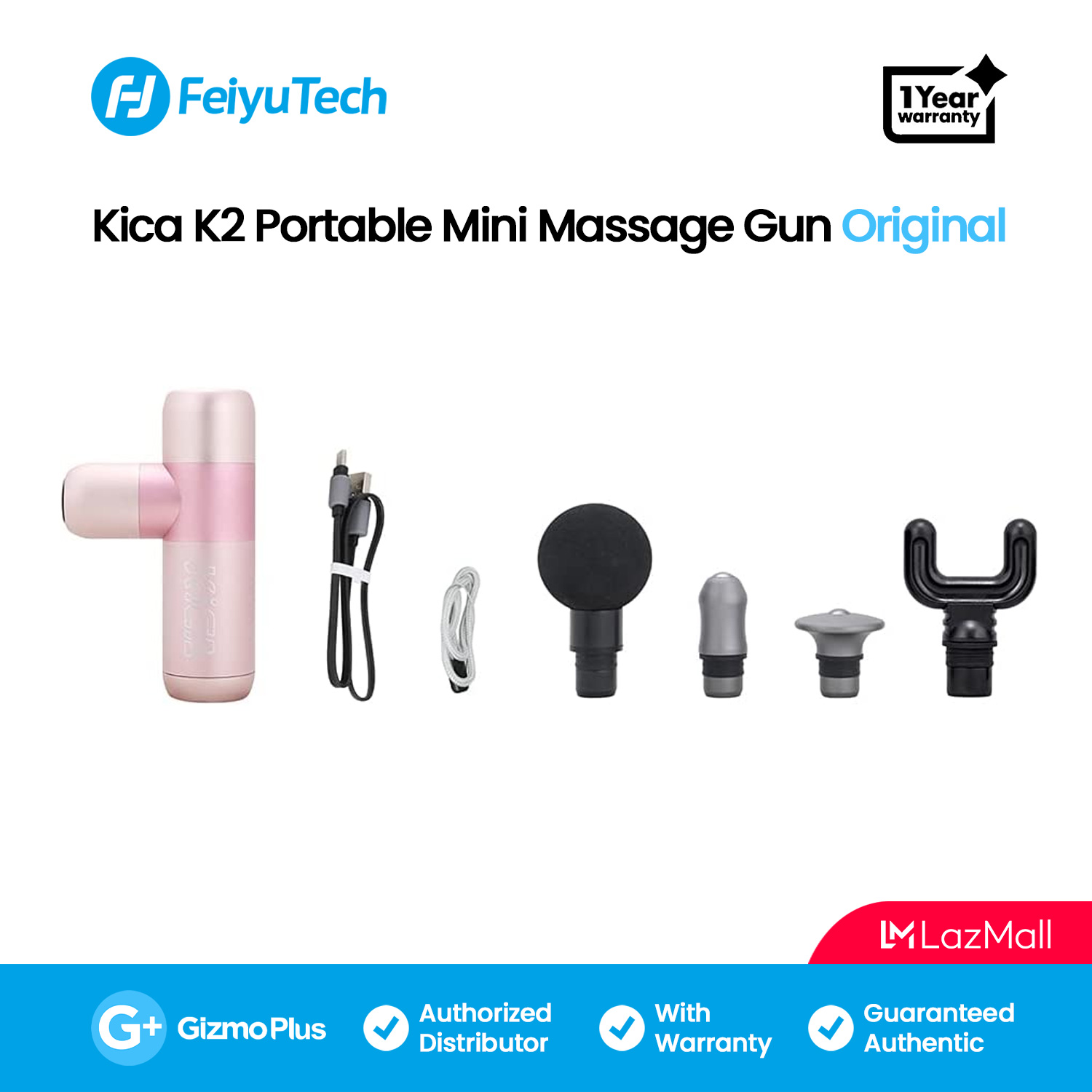 Feiyutech KiCA K2 Massage Gun Pink