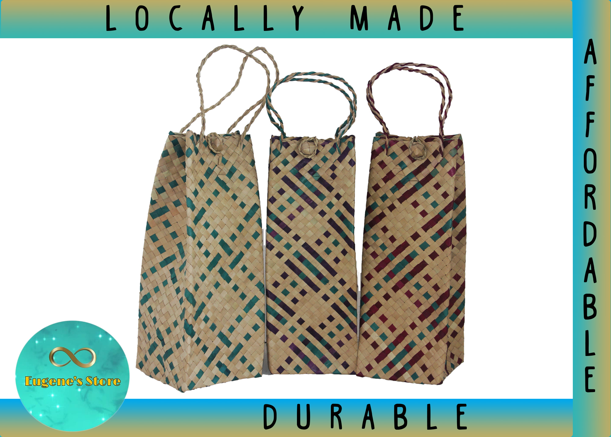 EUGENE'S Native Bayong Bag (12x12x30) Assorted color Lazada PH