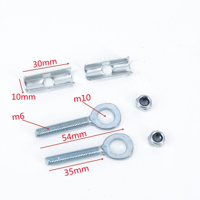 Deemount 2PCS Fixed Gear Bicycle Chain Adjust Bolt 35mm 1 Speed