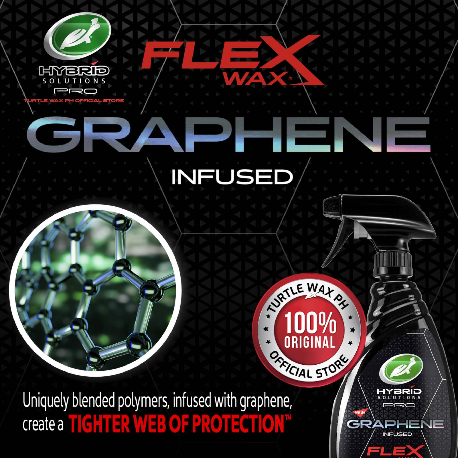 Turtle Wax Hybrid Solutions Pro Graphene Flex Wax 23 FL Oz 53477