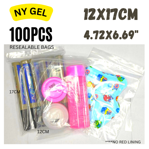 95100PCS Zip Clear Durable Plastic Resealable Zip Plastic Packaging