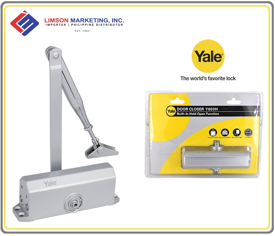 YALE Y603H SURFACE MOUNTED DOOR CLOSER with BUILTIN HOLDOPEN, MAX