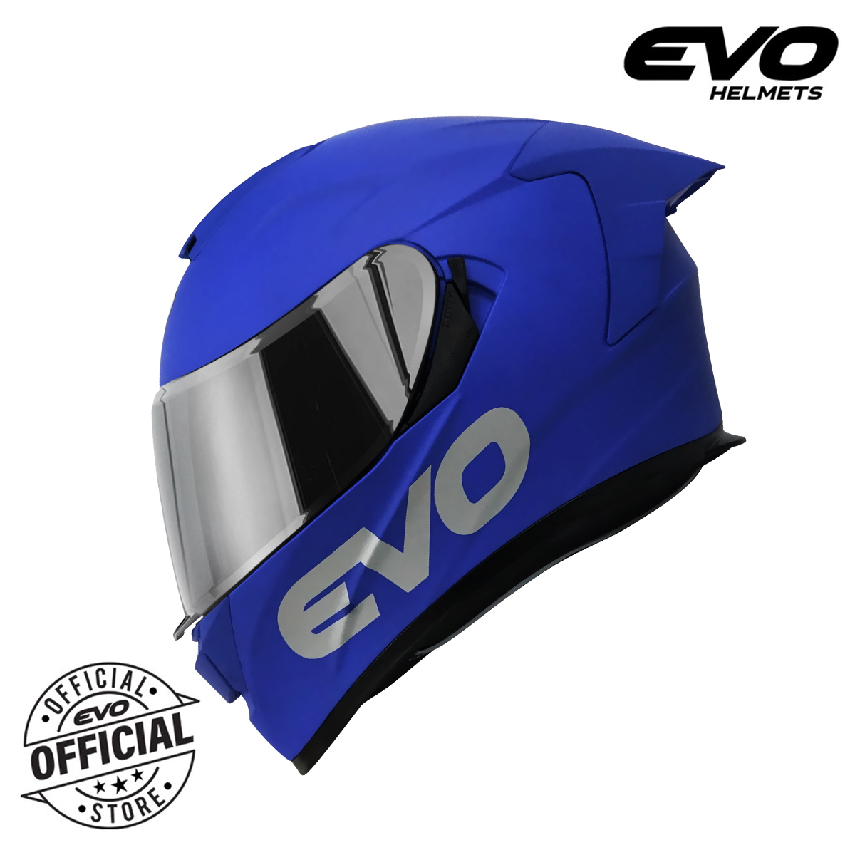 Evo Gt Pro Matte Blue Dual Visor Full Face Helmet Lazada Ph