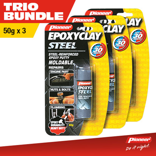 Pioneer Adhesives Inc. - Pioneer Epoxy Clay Steel is a hand moldable epoxy  putty adhesive-sealant which molds like clay and hardens like rock to help  repair engine parts. #DoItRight with Pioneer Epoxy