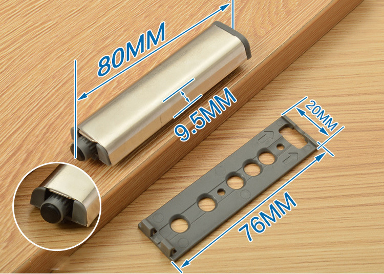 KAK 10PCS Catches Stainless Steel Push to Open Hidden