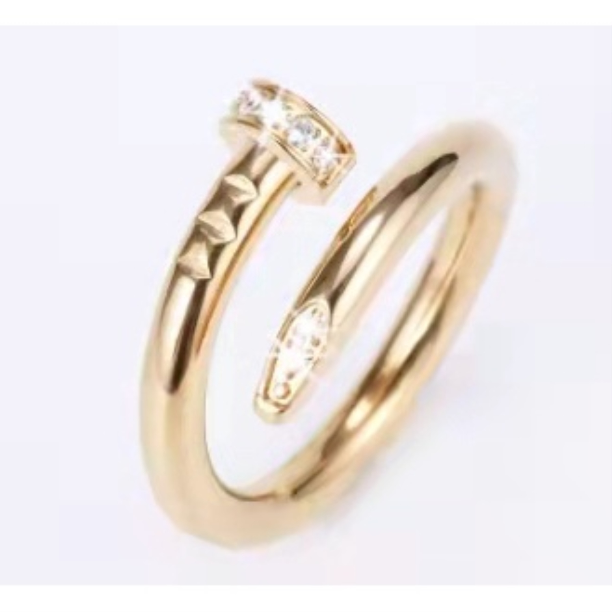 TY Stainless Cartier Nail Ring With Stone | Lazada PH