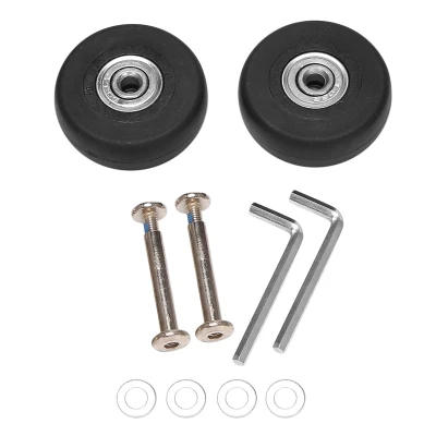 2 Sets of Luggage Suitcase Replacement Wheels Axles Deluxe Repair Tool OD 50mm