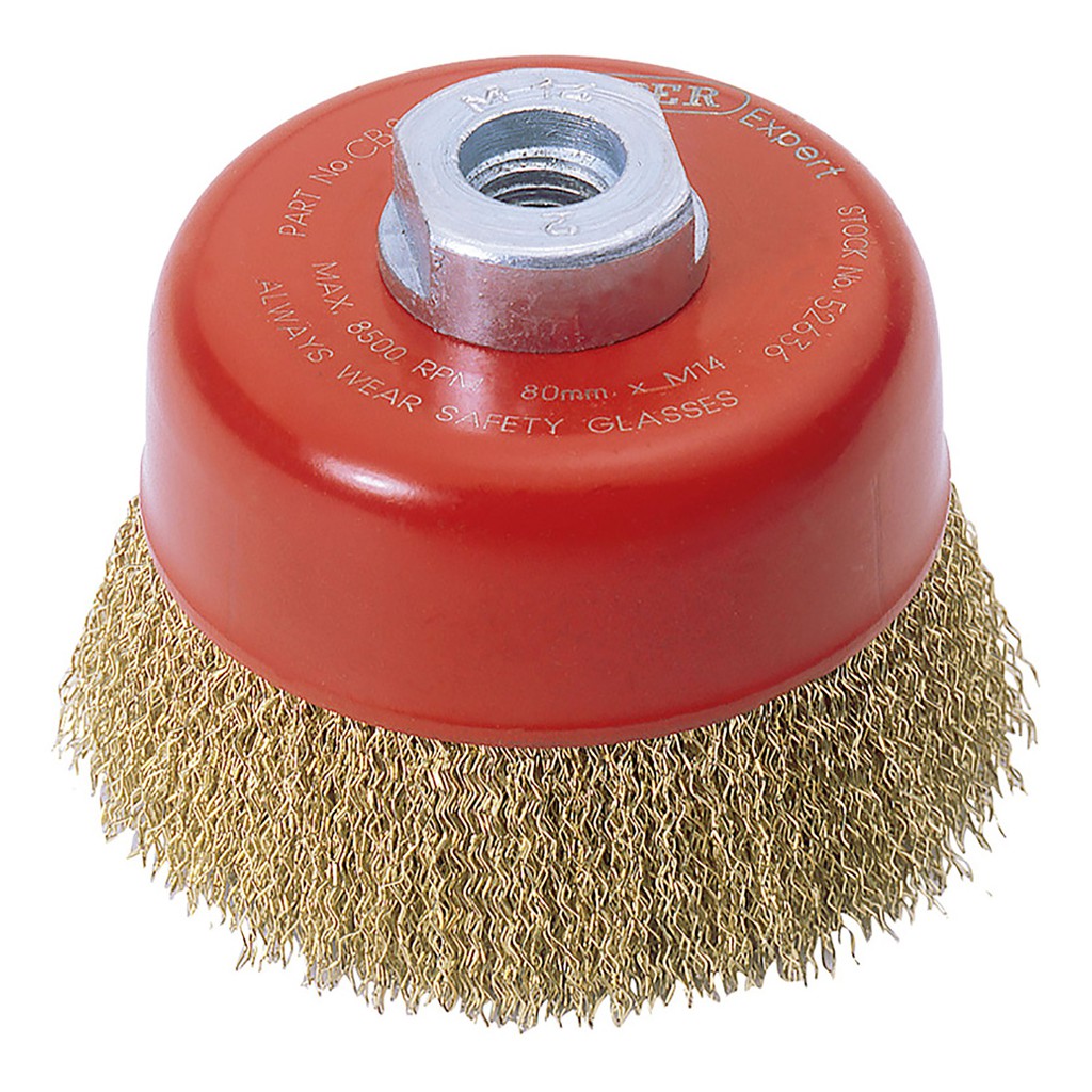 TWISTED KNOT CUP BRUSH FOR GRINDER REMOVING RUST, STAIN AND PAINTS