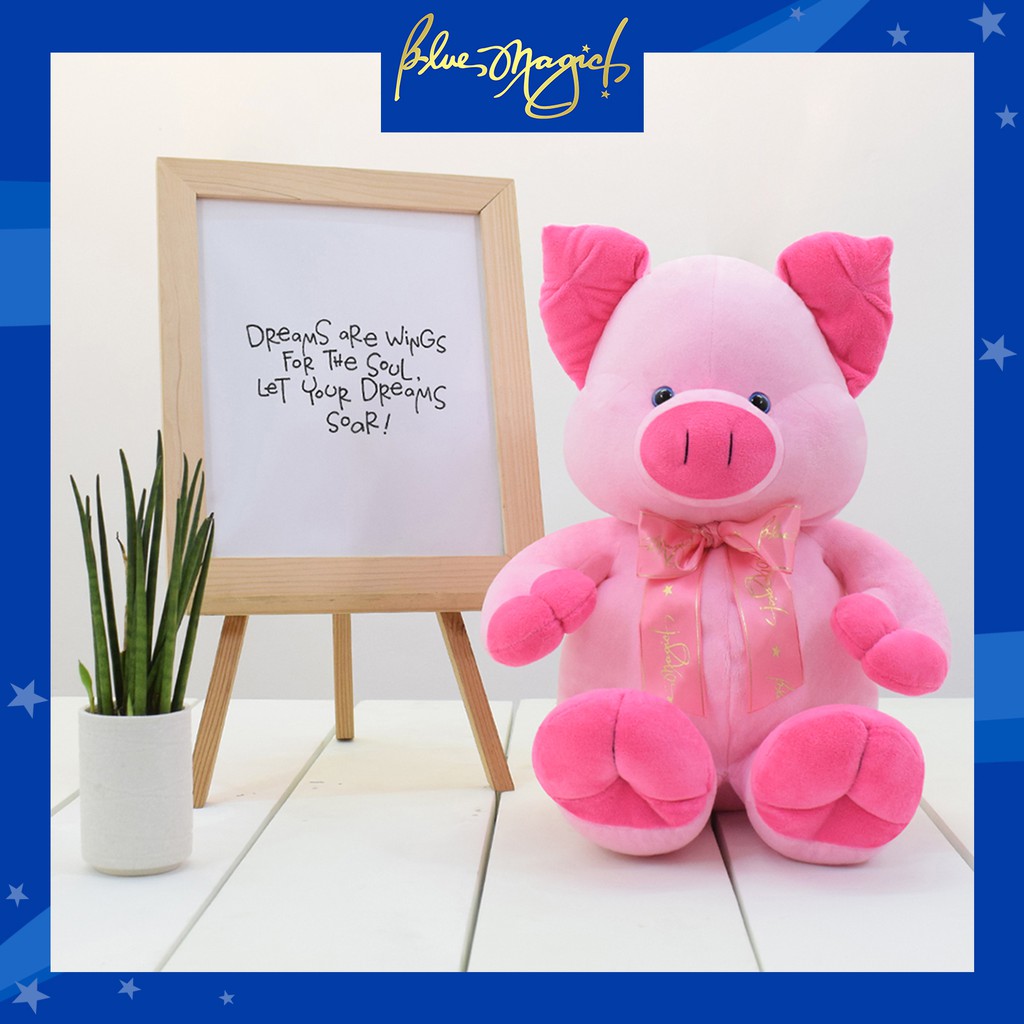 Pig teddy bear blue cheap magic price