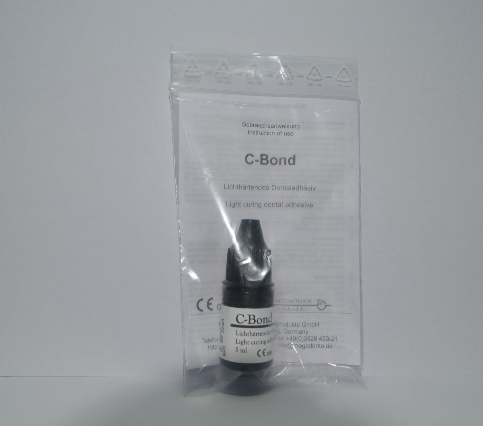CBond Light Curing Dental Adhesive Bonding Agent, 5 ml., Dental Market Supply Megadenta