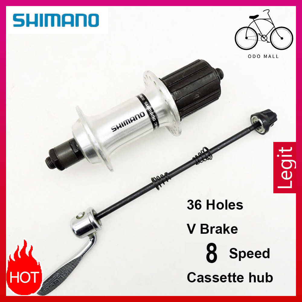 SHIMANO RM40 REAR 7 SPEED CASSETTE HUB QUICK RELEASE AXLE FREEHUB 36 HOLE SILVER 