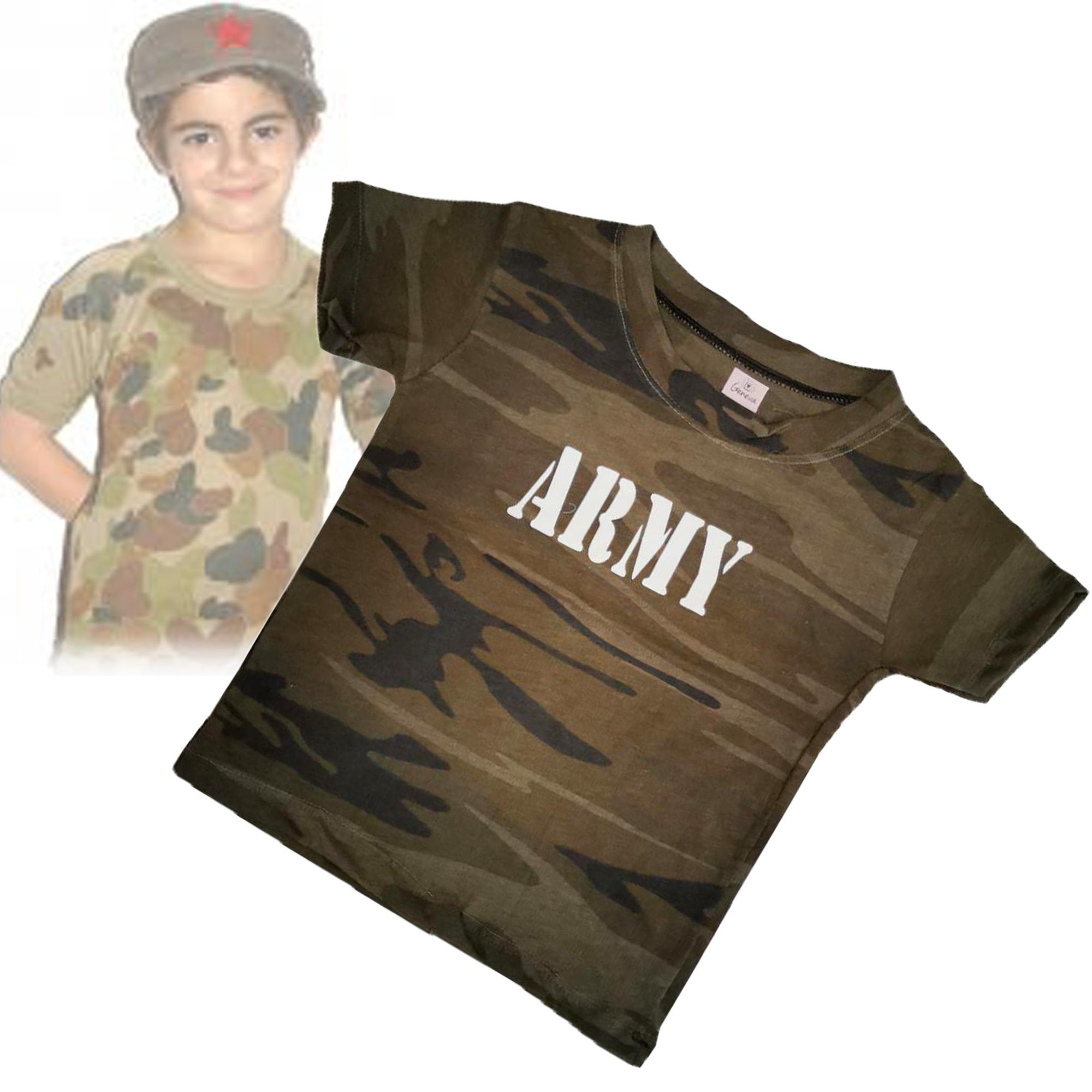 Army T-Shirt Army Costume for Kids 