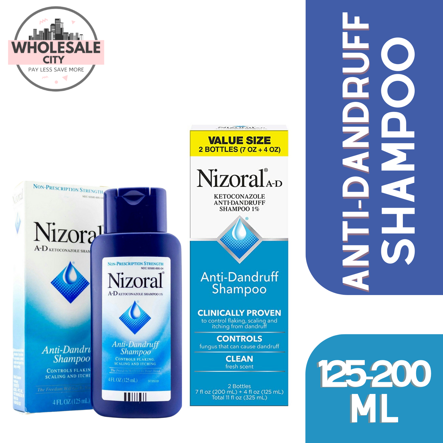 NIZORAL Anti - Dandruff Shampoo 200ml / Value Size 200+125ml | Lazada PH